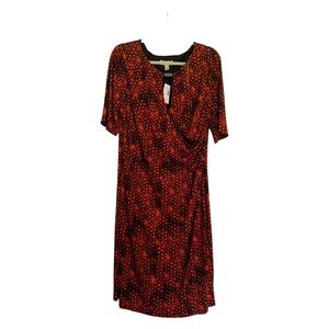 Brand new orange and black dress barn dress, size 16